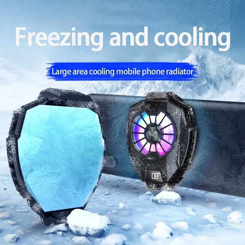 Portable Mobile Phone Radiator Phone Cooling Fan Case DL05 for PUGB Phone Cooler Phone Cooling Fan Case Mobile Phone Cooler