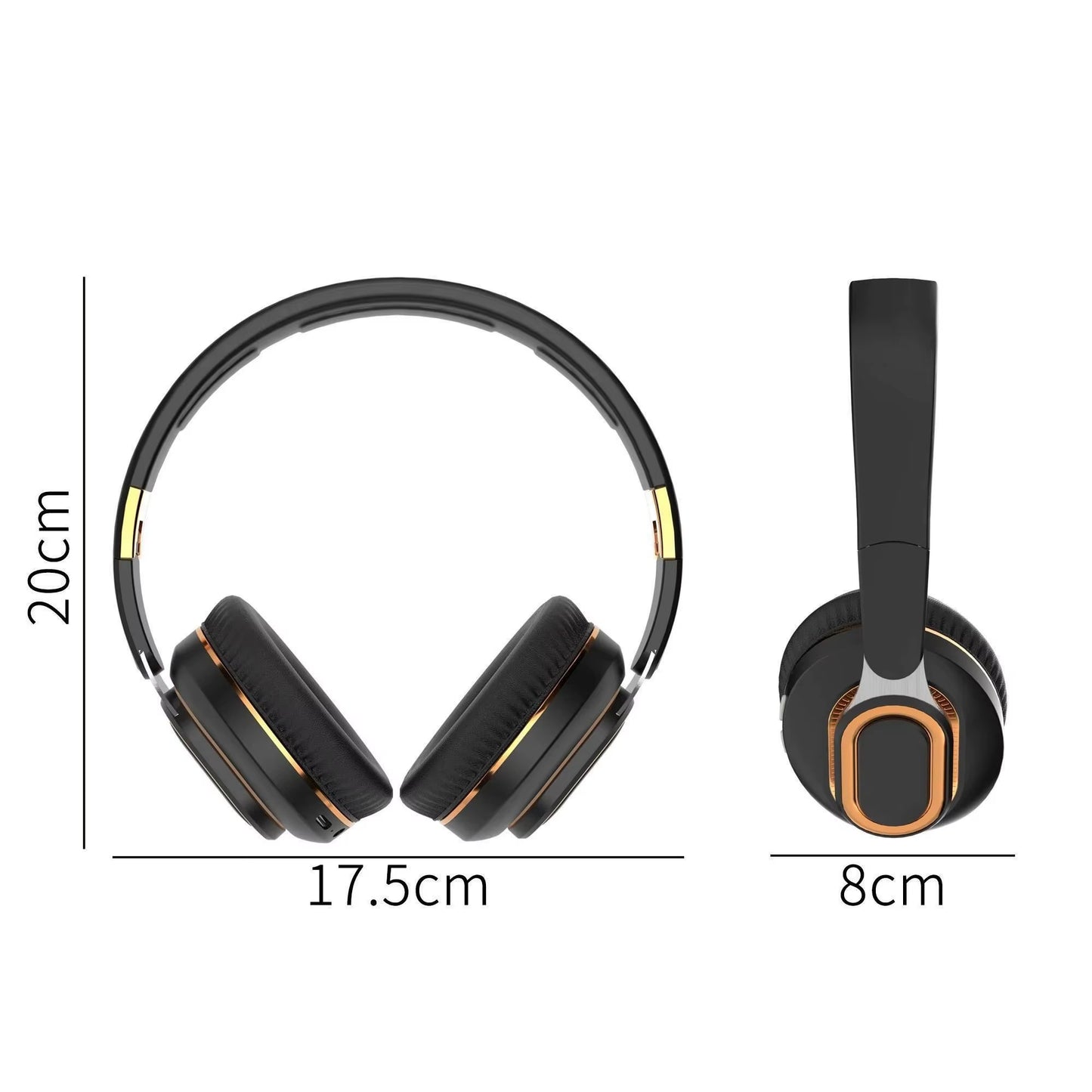 Wireless Headphones, Hifi Sound with Microphone, Gaming Headset for PC, Enjoy Music, Portable Wireless Audio